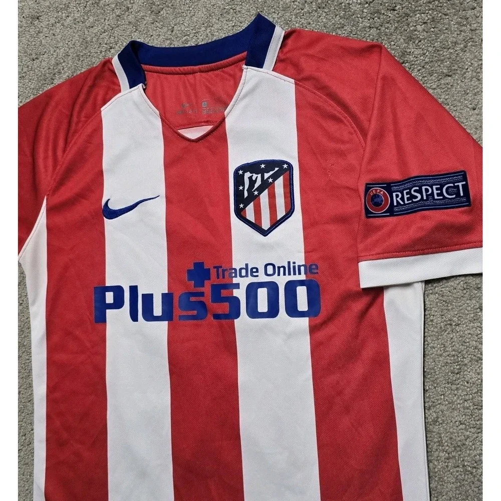 2017 Atletico Madrid‎ Home Football Shirt #11 Camilo Jersey Nike Mens S